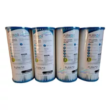 Paquete De 4 Cartuchos Plisados 4.5x10 5 Micras Bb Purikor