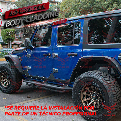 Embellecedores Protectores Estribos Acero Jeep Jl Jt Torus Foto 4
