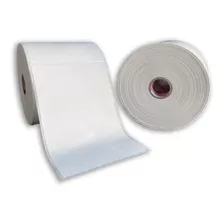 1 Rolo Etiqueta 10x15 100x150 Térmica Serrilha Jumbo 500 Un Cor Branco Adegraf