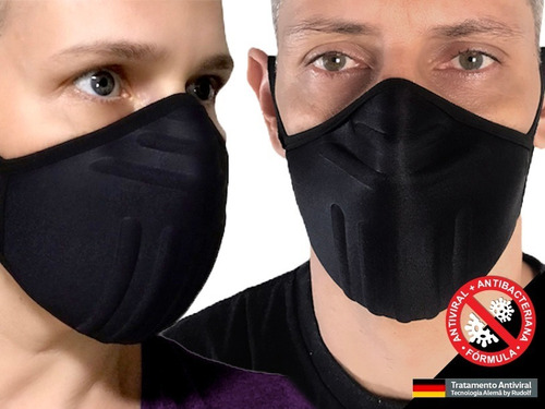Kit 2 Unid - Máscara Reutilizável Proteção Lavável Anatômica
