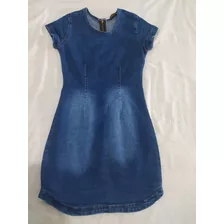 Vestido Luxo Feminino Modinha Balada Jeans Ótimo Caimento 