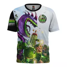 Playera Niños Plantas Vs Zombies Tema Gamer Moda Full Print