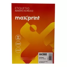 Etiqueta A4360 Ink/las 38,1x63,5mm 100fls Maxprint