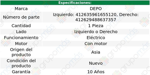 Faro Izq O Der Electrico C/motor Volkswagen Crafter 19 Al 20 Foto 4