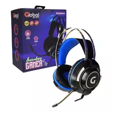 Auricular Gamer Con Microfono Y Luces Stereo Epgmr149 Azul