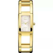 Reloj Calvin Klein Mujer Acero Rectangular Dorado K5923220