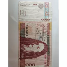 Billete De 10.000 Antiguo Año 2013