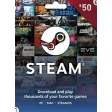 Gift Card Steam 50 Usd