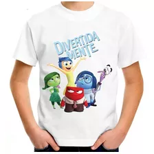 Camiseta Infantil Divertida Mente Filme Personagens #02