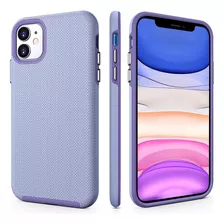 Funda Para iPhone 11 6.1 Reforzada Admite Qi - Purpura Claro