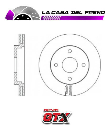 Par Disco Freno Del Ford Fusion 1.6 2004 (c16hdez100ps-cbk) Foto 5