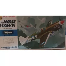 Maqueta De Plástico De Avión Curtiss P40n, Hasegawa, 1/72