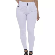 Jeans Mujer Levanta Cola Jean Elastizado Chupin Tiro Alto