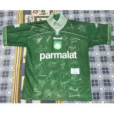Camiseta Palmeiras Libertadores 99 Autografada 