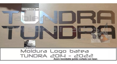 Letras Logotipo Tapa Batea (caja) Toyota Tundra 2014 - 2021 Foto 9