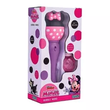 Varita Burbujero Magica Minnie Mouse C Luz Y Melodias Ditoys Color Violeta