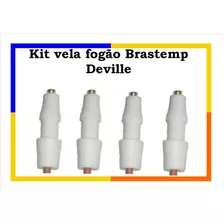Kit Vela Fogão Brastemp Deville 4 Bocas Moderna (4 Peças)