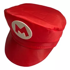 1 Quepe Do Mario Infantil + Brinde( Bigode ) Chapeu / Boina