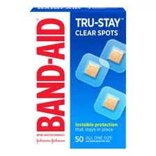 Band-aid Brand Tru-stay - Vendajes De Puntos Transparentes .