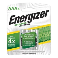 Pila Energizer Recharge Universal Aaa X 4und