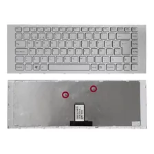 Teclado Sony Vpceg Blanco Con Marco Español