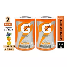 2 Gatorade En Polvo Sabores Naranja Lima O Uva 2.38 Kg