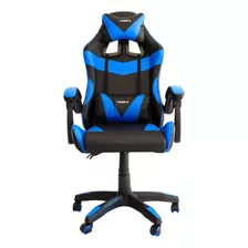 Cadeira Gamer Azul Comfort Pop Giratória Reclinável