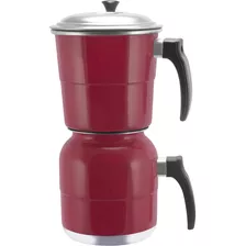 Cafeteira Economica Tipo Italiana Com Filtro 1,5 Litros Luxo Cor Vermelho