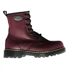 Oferta! Botas Piel Negras O Cherry Estilo Martens Uk.