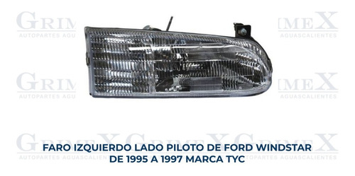 Faro Ford Windstar 1995-95-1996-96-1997-97 Tyc Ore Foto 10