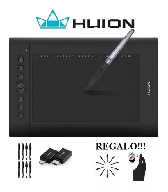 Tableta Gráfica Digitalizadora Huion H610 Pro V2 Envío Ya
