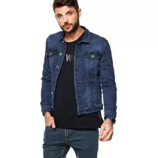 Campera Jean Hombre Azul Talles S Al Xxl Gastada Denim