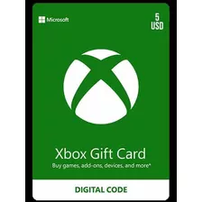 Gift Card Xbox Live 5$