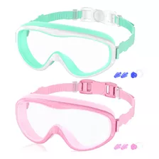 2 Gafas P/ Nadar Cooloo Anti Niebla, Protección Uv, Mod. M