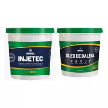 Kit 1 Impermeabilizante Injetec + 1 Oleo De Baleia 900ml 