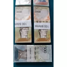 Vendo Pacas Fajos De 100 Billetes C/u. Sin Circulación.