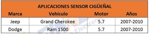 Sensor Cigeal Jeep Grand Cherokee Dodge Ram Foto 6