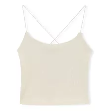 Blusa Crop Tirantes C&a De Mujer