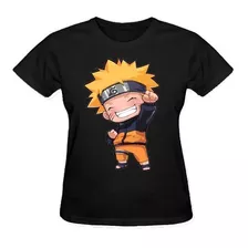 Camiseta Feminina Baby Look Naruto 100% Algodão