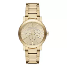 Burberry Bu - Reloj De Acero Inoxidable Dorado Para Mujer, .