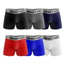 Kit 15 Cuecas Boxer Infantil Polo Voker Original Atacado