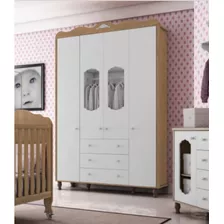 Guarda Roupa Elegance 4 Portas Fiorello Cor Duetto