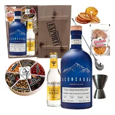 Gin Aconcagua + Kit Completo Para Gin En Caja De Madera 