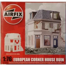 Modelo En Resina Esc.1:76 European Corner House Ruin Airfix 