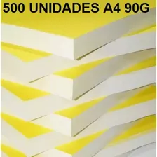 Papel Para Cartaz Amarelo 90g - A4 21 X 29,7 Offset