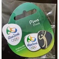 Pin Oficial Pictograma Volei Olimpiada Rio 2016