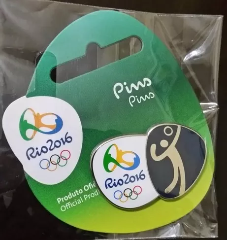 Pin Oficial Pictograma Volei Olimpiada Rio 2016