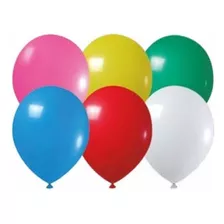 Balão Bexiga Liso Festa Decoração 11 Polegadas C/ 100 Und Cor Sortidas