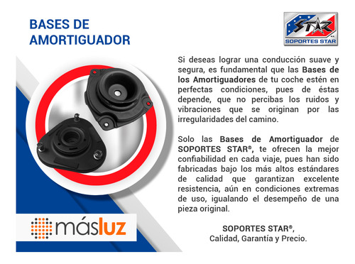 Kit 2 Bases Amortiguador Del Sportage L4 2.0l 17/19 S Star Foto 4