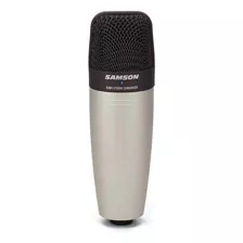 Microfone Condensador Samson C01 Xlr Home Studio Cor Prata